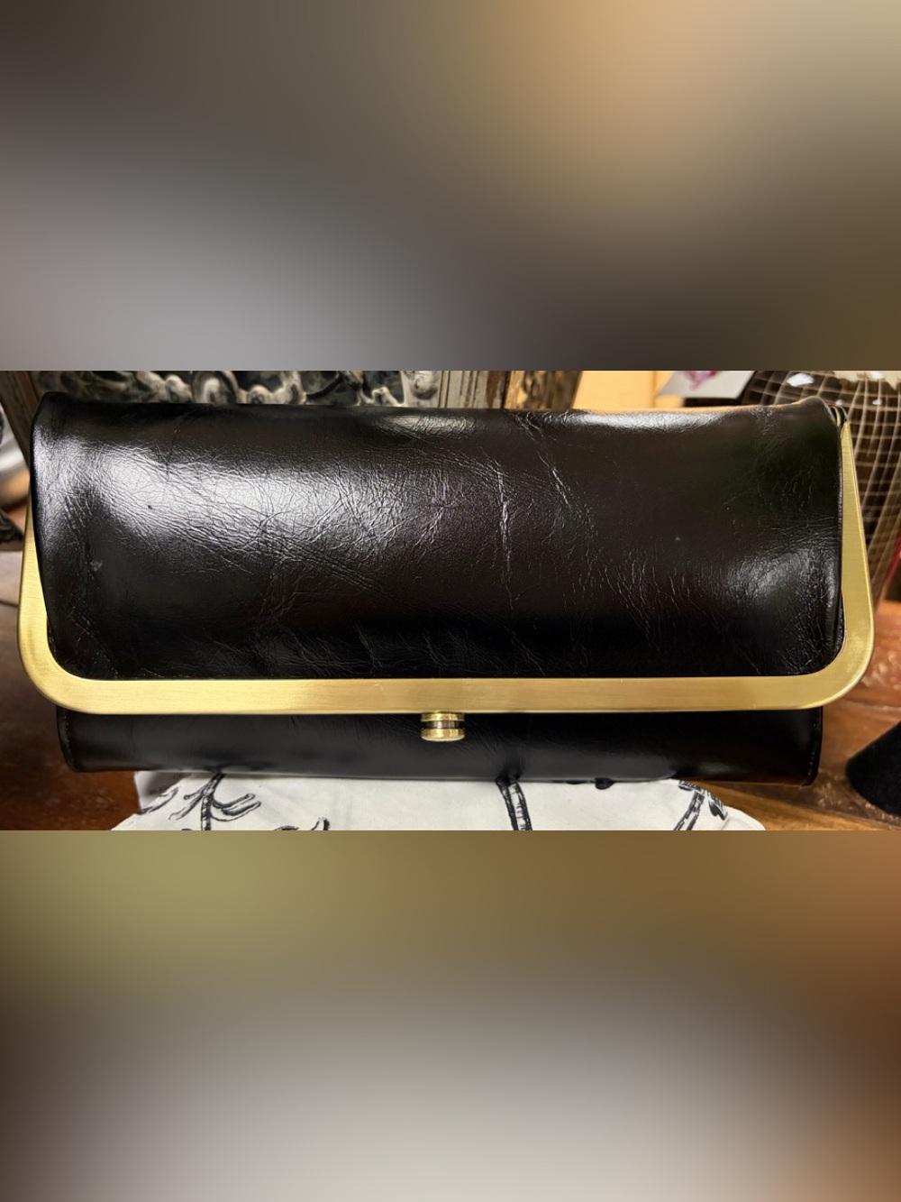 HOBO Black Leather Rachel Continental Wallet
